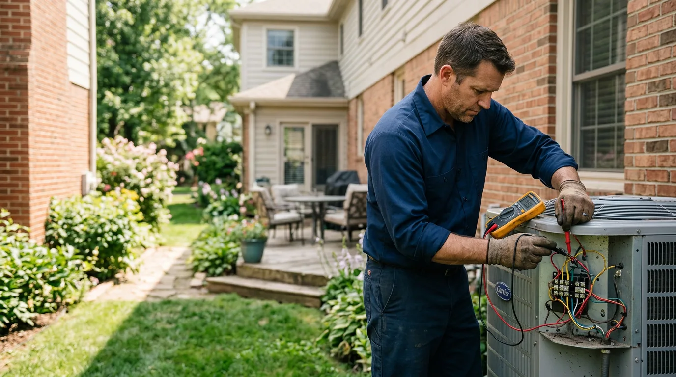 HVAC technician working near Goodells, MI